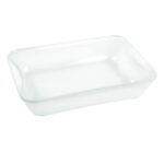 تابه مستطیل شیشه ای 35*27 سانتیمتر 3.5 لیتر سفید کوکینگ پلی آو کالرز 005102003