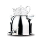 سماور رو اجاقی شیر دار 1.0 + 5.0 لیتر استیل مات رابی تیتانیوم کرکماز 011