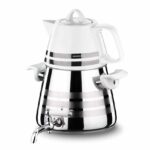 سماور رو اجاقی شیر دار 1.0 + 3.0 لیتر استیل براق استا آسترا کرکماز 042