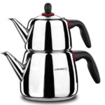 کتری قوری حجم 1.0 + 2.0 لیتر استیل گستو  کرکماز 060