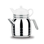 کتری قوری حجم 1.3+3.0 لیتر استیل مگا کرکماز 091-02