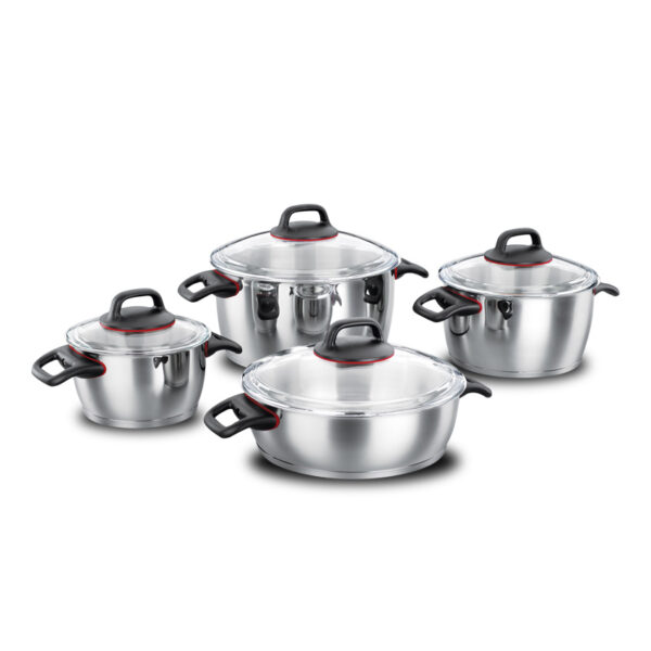 سرویس قابلمه 8 پارچه استیل براق گستو کرکماز 1047 - تصویر 1