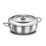 قابلمه کوتاه 24 سانتیمتر 2.8 لیتر استیل دروپا کرکماز 1065