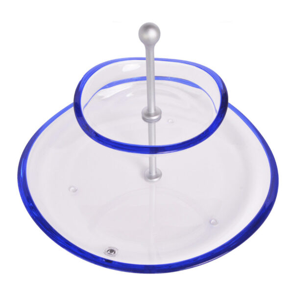 ظرف بلور دو طبقه 23.5 سانتیمتر آبی فلو والترگلس 1201243 - تصویر 1