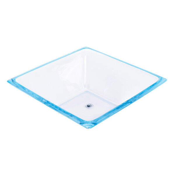 کاسه بلور 32.5 سانتیمتر آبی اسکوار والترگلس 1214675 - تصویر 1