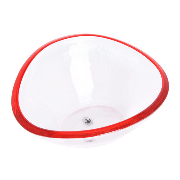 کاسه بلور 23 سانتیمتر قرمز ویو والترگلس 1217771 - تصویر 1