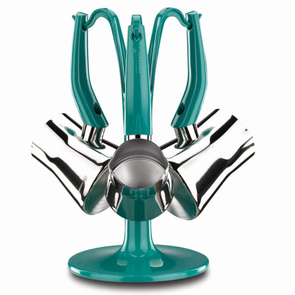 سرویس قهوه جوش 4 پارچه 3+4+5 فنجان استیل آزورا کرکماز 1229 - تصویر 1