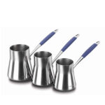 سرویس قهوه جوش 3+4+5 فنجان استیل فلورا کرکماز 126-02