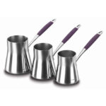 سرویس قهوه جوش 3+4+5 فنجان استیل فلورا کرکماز 126-03