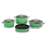 سرویس قابلمه 7 پارچه سبز زتا کرکماز 1288