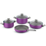 سرویس قابلمه 7 پارچه بنفش میا آرگوان کرکماز 1324