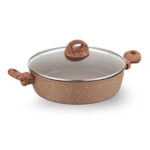 قابلمه کوتاه گرانیت سایز 28 سانتیمتر 4.5 لیتر برونی کرکماز 1663