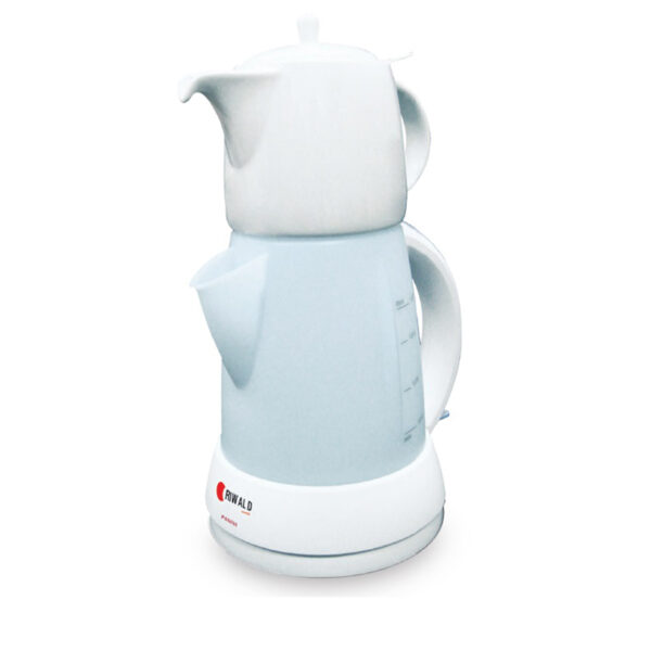 سرویس چای ساز برقی 1650 وات 0.7 + 1.8 لیتر سفید پانینی ریوالد 22221 - تصویر 1