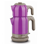 چای ساز برقی 1600 وات 1.1 + 1.7 لیتر بنفش دمتز کرکماز 369-12