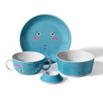 سرويس  چيني كودك 4 پارچه آبی بامبینو کرکماز 734