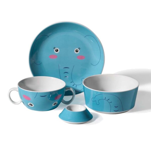 سرويس  چيني كودك 4 پارچه آبی بامبینو کرکماز 734 - تصویر 1