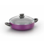 قابلمه کوتاه گرانیت 30 سانتیمتر 5.0 لیتر بنفش لینا کرکماز 1111