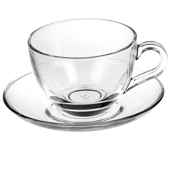 فنجان نعلبکی بلور بیسیک پاشاباغچه 97948 - تصویر 1