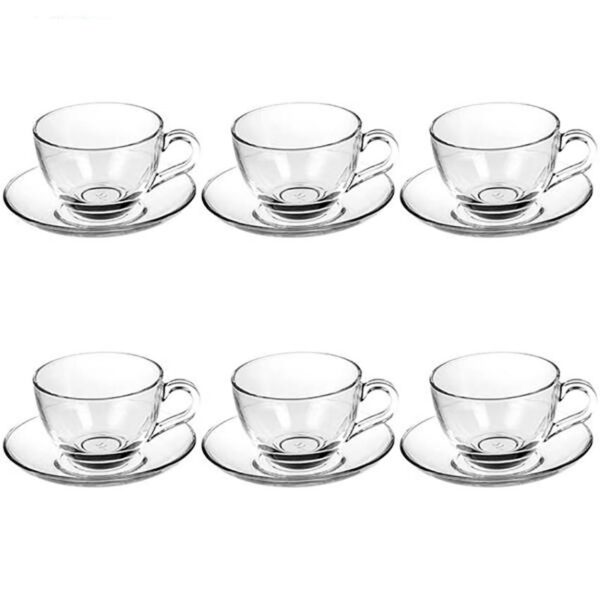 فنجان نعلبکی بلور بیسیک پاشاباغچه 97948 - تصویر 2