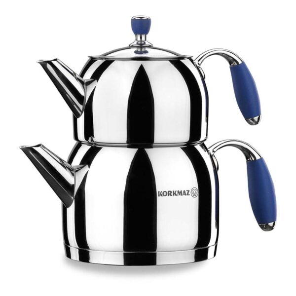 كتری قوری 0.7 +1.5 لیتر فلورا کرکماز 118-02 - تصویر 1