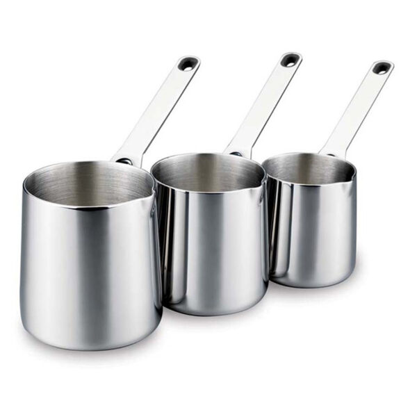 سرويس قهوه جوش 3 پارچه 2+3+4 فنجان استیل ورتكس کرکماز 1215 - تصویر 1