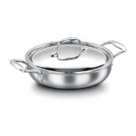 قابلمه کوتاه 24 سانتیمتر 2.5 لیتر استیل براق پروشف کرکماز 1378