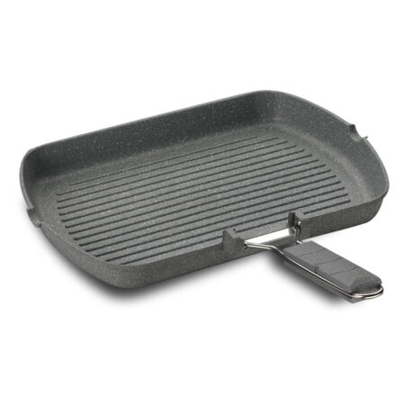 تابه گریل گرانیت 34 سانتیمتر طوسی فاین کاست کرکماز 1499