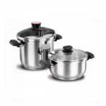 زودپز دو قلو 4.0 + 7.0 لیتر استیل ویتا کرکماز 158