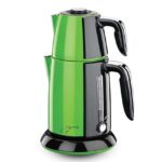 چای ساز برقی 2200 وات 1.1 + 1.7 لیتر سبز تک چای کرکماز 347-02