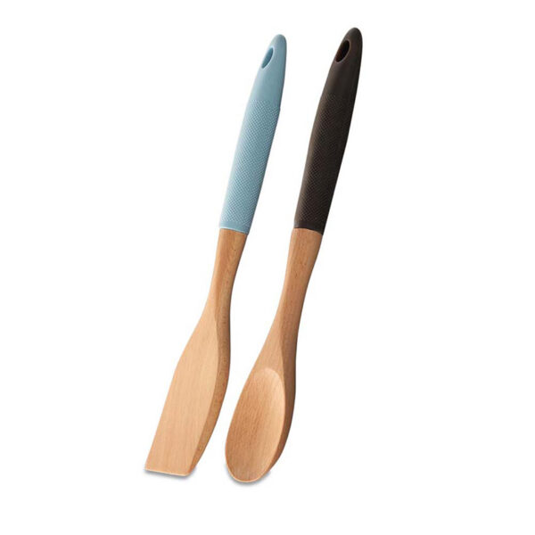 سرویس کفگیر و قاشق 2 پارچه چوبی ناتورا کرکماز 566 - تصویر 1