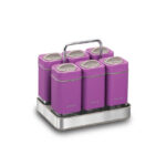 سرويس جا ادیویه7 پارچه بنفش استورا ارگوان کرکماز 696-01