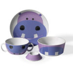 سرويس چيني كودك 4 پارچه بنفش بامبینو کرکماز 730