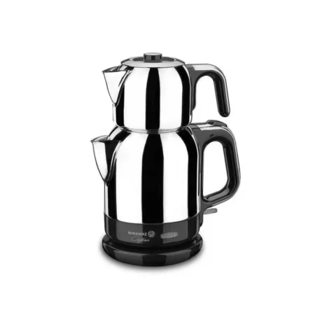چای ساز اتوماتیک برقی ۱۶۰۰ وات ۰/۹ + ۱/۷ لیتر استیل چایتیما کرکماز ۳۳۱ | رابیما