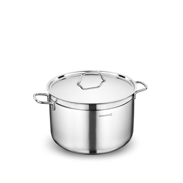 قابلمه 24*12.0 سانتیمتر 5.5 لیتر استیل براق آلفا کرکماز 1020