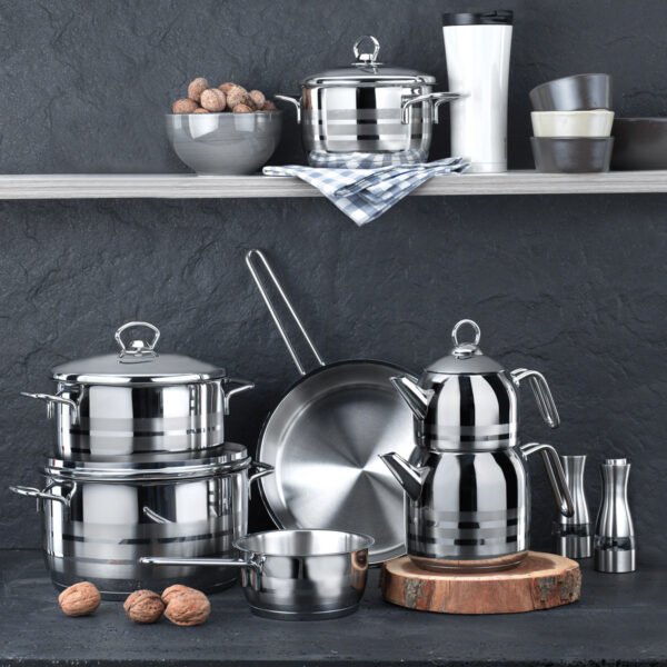 روغن داغ کن 14*7.0 سانتیمتر 1.0 لیتر استیل براق آسترا کرکماز 1891