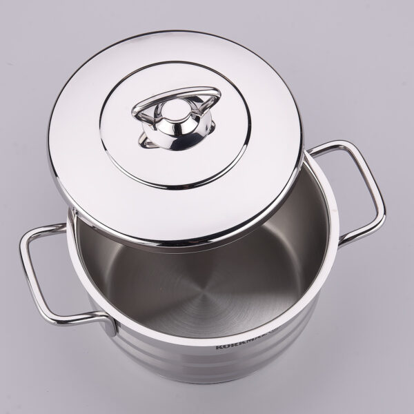 قابلمه 16*10.0 سانتیمتر 2.0 لیتر استیل براق آسترا کرکماز 1901