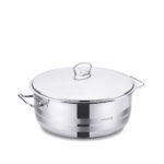 قابلمه کوتاه 28*11.0 سانتیمتر 6.5 لیتر استیل براق مگا کرکماز 1941