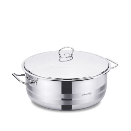 قابلمه کوتاه 36*16.0 سانتیمتر 15.0 لیتر استیل براق مگا کرکماز 1945