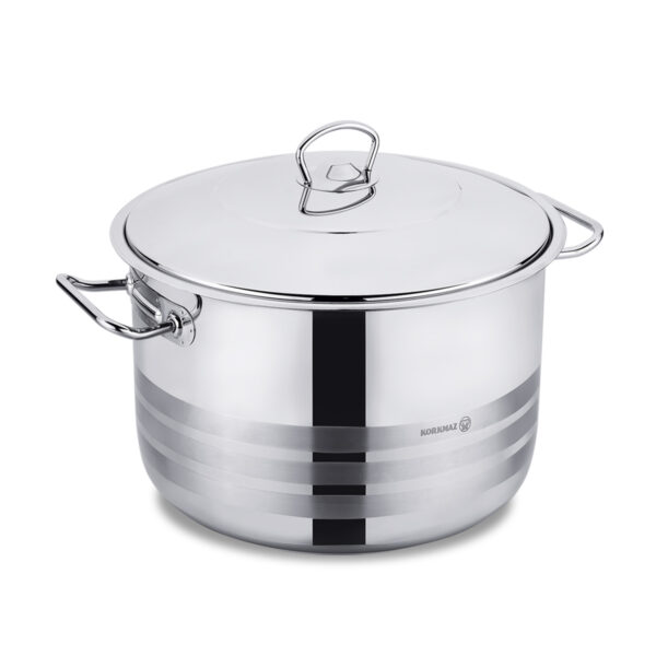 قابلمه 36*22 سانتیمتر 20.0 لیتر استیل براق مگا کرکماز 1946