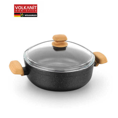 قابلمه کوتاه 26*7.0 سانتیمتر 3.5 لیتر مشکی مونتانا کرکماز 1244