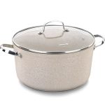 قابلمه نچسب 28*14.5 سانتیمتر 8.0 لیتر بژ گرانیتا کرکماز 1262