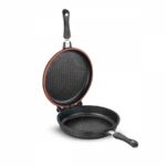 تابه دوطرفه نچسب 28 سانتیمتر مشکی دوپلو کرکماز 1427 - تصویر 2