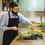 قابلمه کوتاه نچسب 24*4.5 سانتی متر 2.5 لیتر بژ گرانیتا کرکماز 1854 - تصویر 3