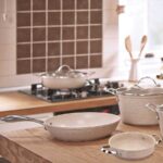 تابه تکدست با درب 24*4.7 سانتیمتر 2.0 لیتر بژ گرانیتا کرکماز 1855-1 - تصویر 3