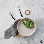 تابه نچسب 30*6 سانتیمتر 4.0 لیتر بژ گرانیتا کرکماز 1896 - تصویر 2