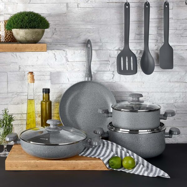 روغن داغ کن 18*8.3 سانتیمتر 2.0 لیتر طوسی میا گرانیت کرکماز 2801 - تصویر 2