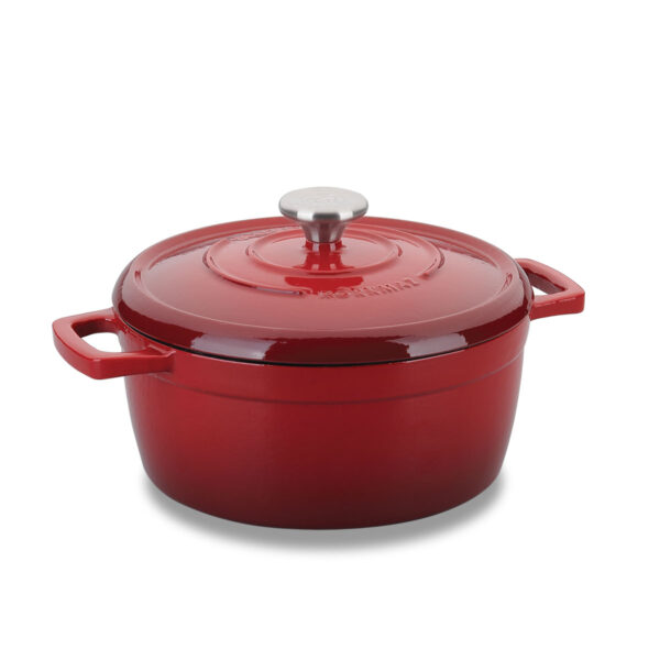 قابلمه گریل چدنی 20*10.5 سانتیمتر قرمز کاستا کرکماز 2829-1 - تصویر 1