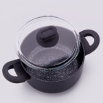 قابلمه نچسب 24*12.5 سانتیمتر 5.0 لیتر مشکی لینا کرکماز 2873 - تصویر 2