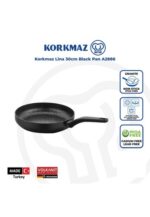 تابه تک دسته 30*5.6 سانتیمتر 3.0 لیتر مشکی لینا کرکماز 2886 - تصویر 3