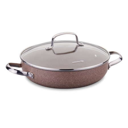 قابلمه کوتاه 28*6.5 سانتیمتر 3.6 لیتر قهوه ای برونی کرکماز 2910